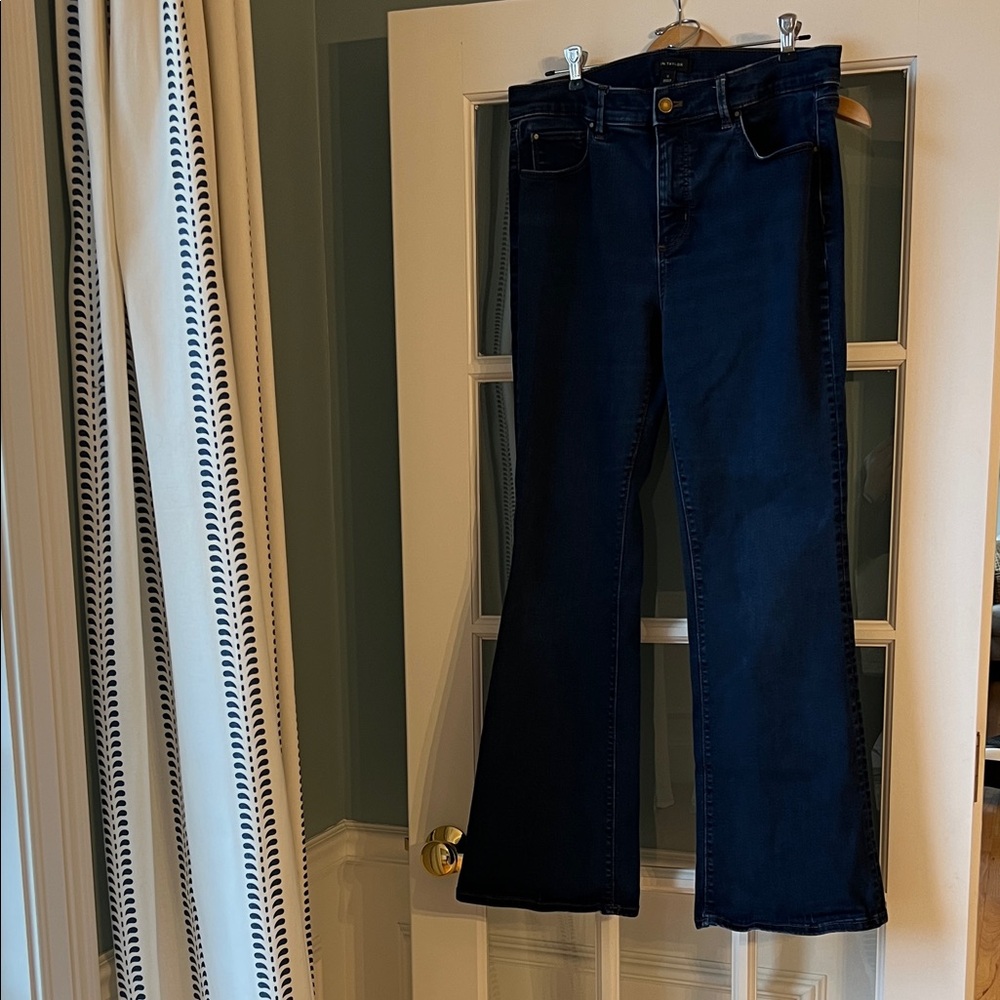 Ann Taylor Dark Blue Flare Jeans